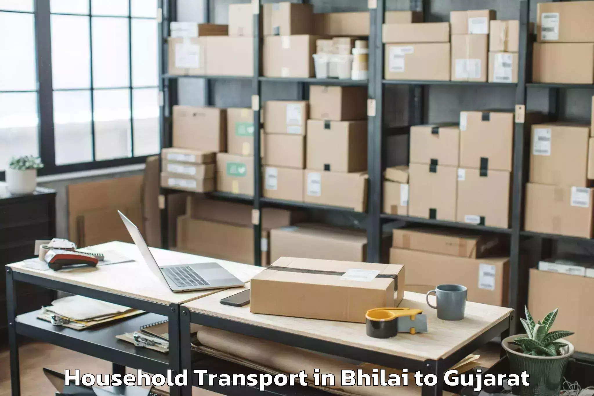 Book Bhilai to Dholera Household Transport